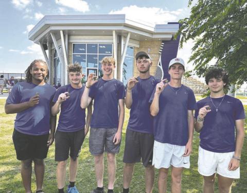 Zale Coleman-Hill, and Carson Olmsted placed 3rd at 1 and 2 singles Aycen Cortez and Isaiah Dearman, Mason Mayer and Ethan Bennett placed 4th at 2 and 1 doubles.