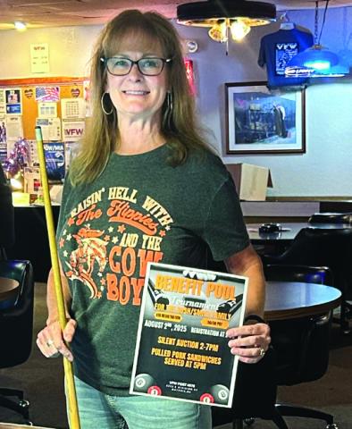 Story and photo by Shelley Malicote Stutchman. Pictured above is Barb Coughran, VFW Charity Volunteer.