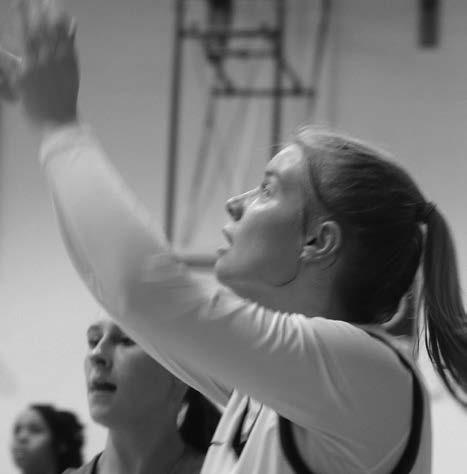 Kynlee Smedley lets a three point shot go in the Carl Albert game Feb. .