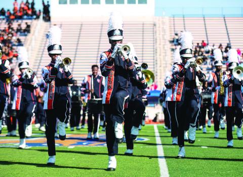 Langston University's Marching Pride Band