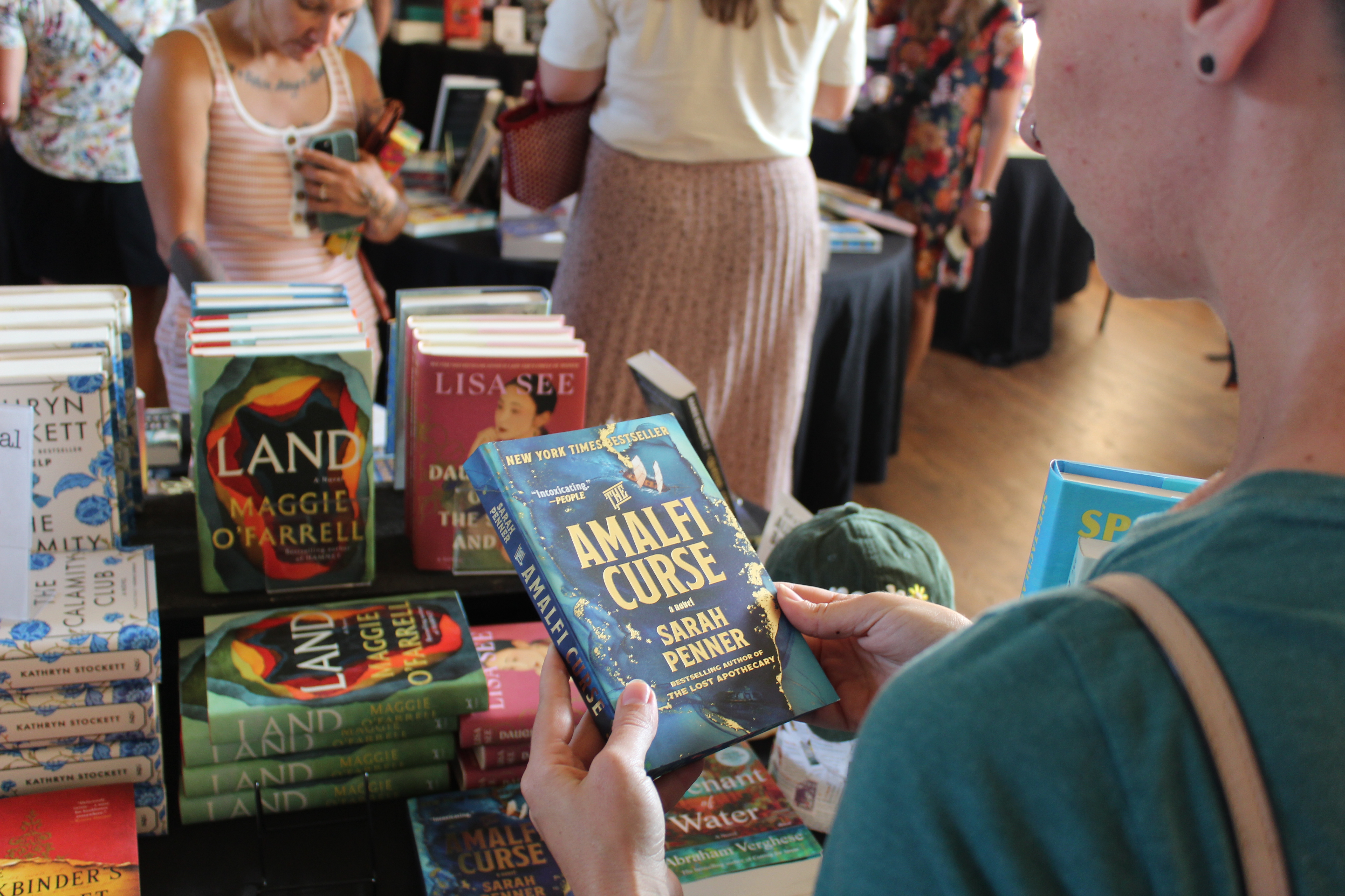 Books, gifts and other bookish treasures filled tables throughout the Guthrie Depot during the third annual Grown Up Book Fair, giving attendees plenty of opportunities to shop while supporting CASA for Kids. Photo courtesy of CASA For Kids.