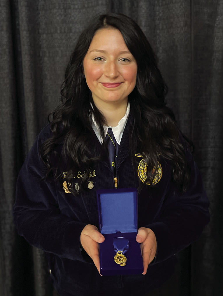 Hannah Schmit. Photo courtesy of Mulhall-Orlando FFA.