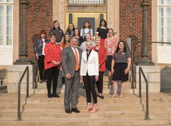 Oklahoma State President, Dr. Kayse Shrum, visits OSU Museum of Art