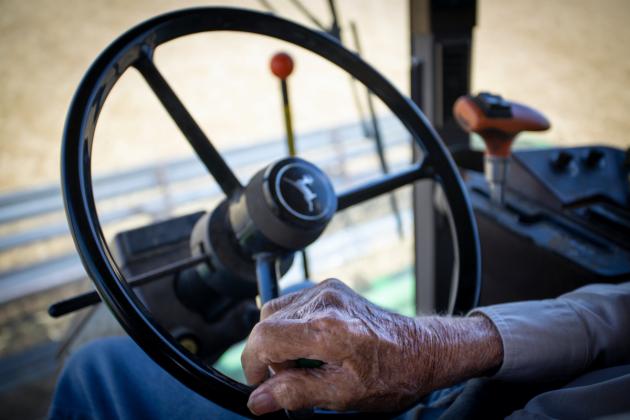 Farming and ranching can be a stressful occupation. OSU Extension is partnering on a new Heal the Harvester program to support rural residents experiencing mental health crises. (Photo by Todd Johnson, OSU Agricultural Communications Services)