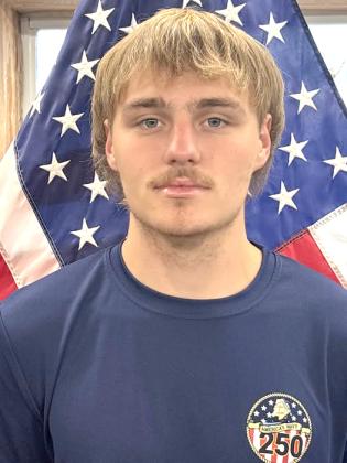 Guthrie High School senior and JROTC member Garrett Looney recently enlisted in the U.S. Army as a Combat Medic Specialist. Photos courtesy of Guthrie JROTC