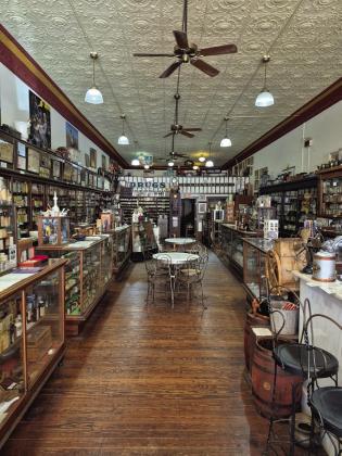 Artifacts on display inside Oklahoma Frontier Drugstore Museum include medicinal remedies, soda fountain and cigar memorabilia, hair care and beauty products from the late 19th and early 20th centuries, and a wide variety of historic drugstore items that offer a glimpse into the evolution of pharmacy and everyday life. Photo provided by Oklahoma Frontier Drugstore Museum