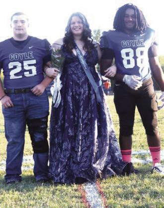 Coyle Homecoming 2023Xavier Amaro Lilly Ritter and Jordan williams.