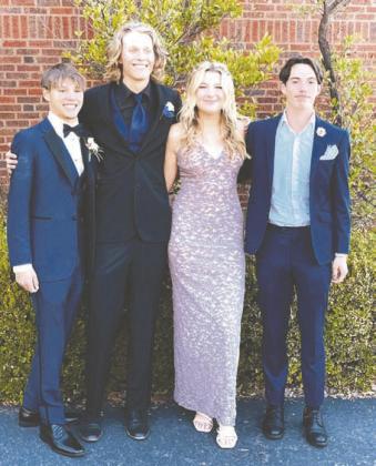 Pictured Above, Guthrie High School students at the 2023 prom on April 29 at the Dominion House. Photo by Justin Fortney