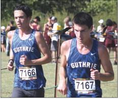 Eli Fortney and Mason Mayer on way to Top Ten finishes at Edmond Santa Fe on Sept. 23.