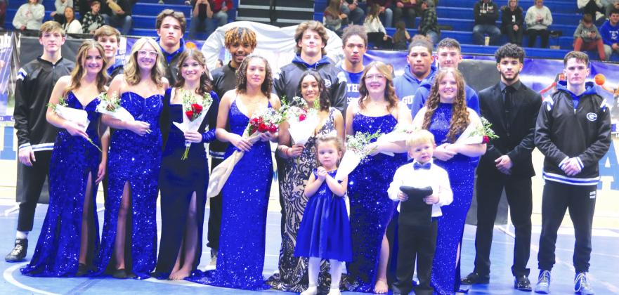 2024 Guthrie Wrestling Homecoming Court.
