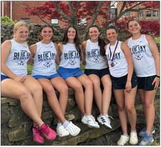 The girls tennis team competed well at the Ada Tennis Tournament. (L-R) Kenzie Hardesty placed 6th at 2 singles, Hollie and Aspen Mitchell placed 5th at 2 doubles, Jillian Minter placed 5th with her partner Rylee Tobin far right at 1 doubles and Emma Poupard placed 3rd at 1 singles. So proud of these girls and how they competed today. All of them placed higher than their seed with the exception of 1 doubles and their only lose was to Ada.