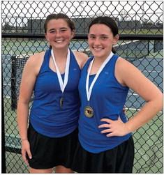Rylee Tobin and Jillian Minter won the Suburban Conference Tennis Tournament at 1 doubles!