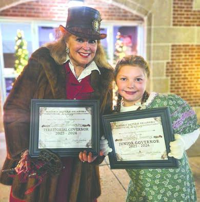 Congratulations to Guthrie’s Territorial Christmas Celebrations 2023- 2024 Territorial Governor and Jr. Governor winners Connie Thomason and Aubrey Timmons. Submitted by Brittany Timmons.