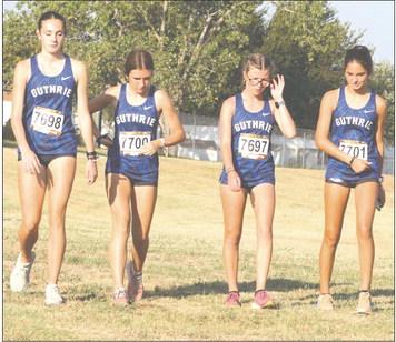 Guthrie Varsity girls after the race.