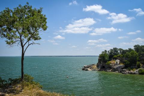 Lake Texoma is one of many Oklahoma lakes with above normal levels as Fourth of July approaches. (Photo: Chris Becker)