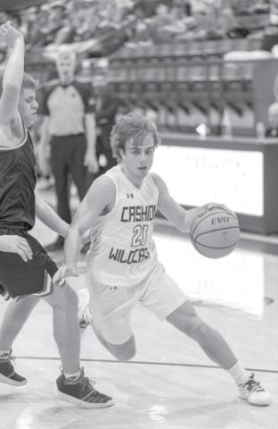 Cashion’s Jonah Jenkins on the drive.