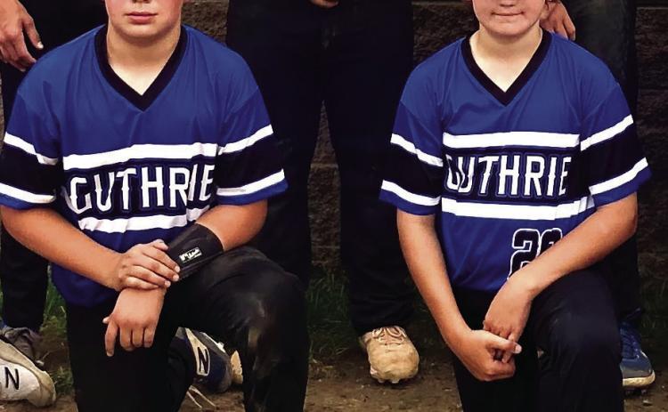 Owen Wilder (Left) and Maddox Vaughan, have spent most of their lives on the baseball diamond together, beginning their journey as young players in Guthrie’s youth baseball program. Photo courtesy of Diane Vaughan