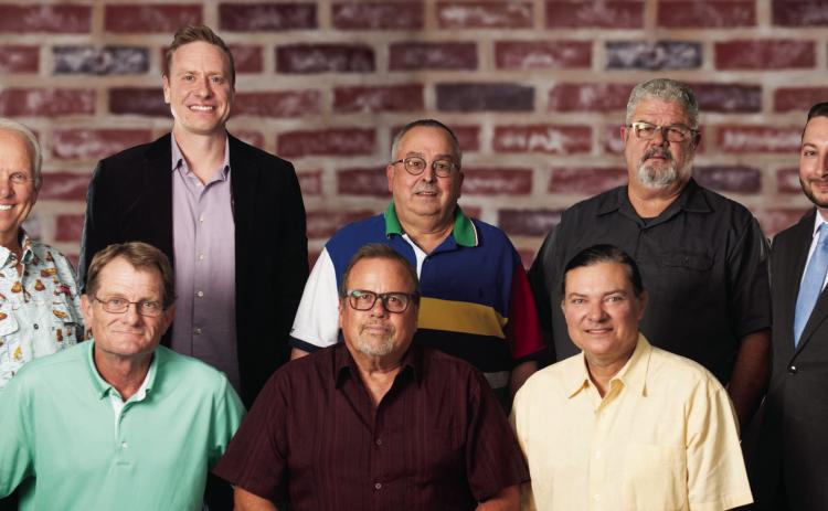 Pictured above (L to R) Back Row: Mayor Steve Gentling Ward 1 Adam Ropp, Ward 2 Jeff Taylor, Tracy Williams, City Manager Eddie Faulkner, Front Row: Ward 1 Jim Case, Ward 2 Brian Bothroyd and Ward 3 and Vice Mayor Grant Aguirre