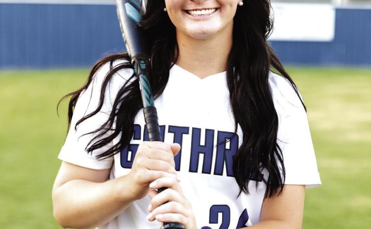 Sophomore Guthrie pitcher Holland McLemore. Photo by Maria Fulkersin.