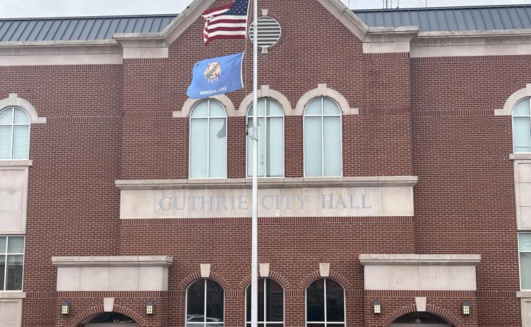Guthrie City Hall, at the corner of 2nd Street and Oklahoma Ave. Photo by Bobbi Waddell