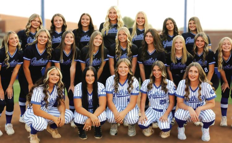 2026-2027 Guthrie Lady Jays softball team. Photo by Shawn Ingle.