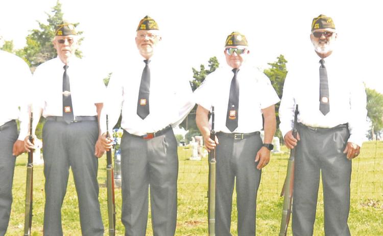 VFW members at Memory Gardens Ceremony on May 29.