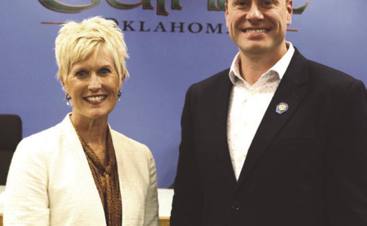 Deanna Duehning & Mayor Adam Ropp