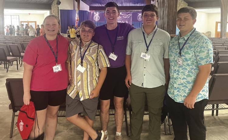 Braylea Lawson, Lane Brown, Fletcher Inman and Jace Taylor represented Mulhall-Orlando FFA at the second session of the Oklahoma FFA Alumni Leadership Camp. The four-day experience focused on leadership development, team building and personal growth alongside fellow FFA members from across the state. Submitted by Kilee Blehm, Mulhall-Orlando FFA Reporter