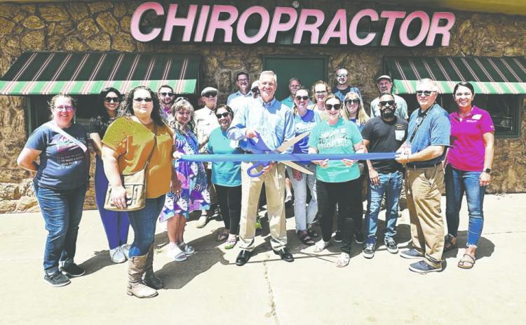 The Guthrie Chamber of Commerce recently held a Ribbon Cutting Ceremony for their investor, Dr. Michael Norman, Chiropractor. He is located at 1401 S. Division St. Dr. Norman specializes in spinal health and wellness for Children and Adults. Welcome to the Chamber! Photo by Shelton’s Photography