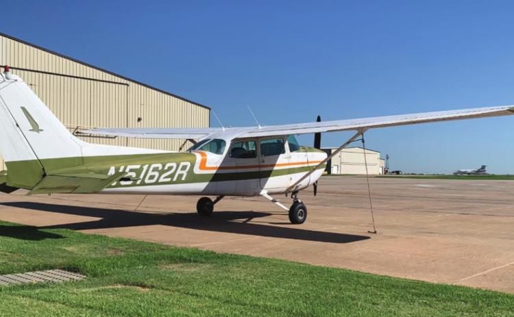 Airplane sitting at Guthrie-Edmond Regional Airport
