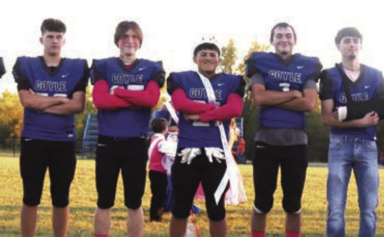 Coyle 2023 Football Homecoming Escorts.