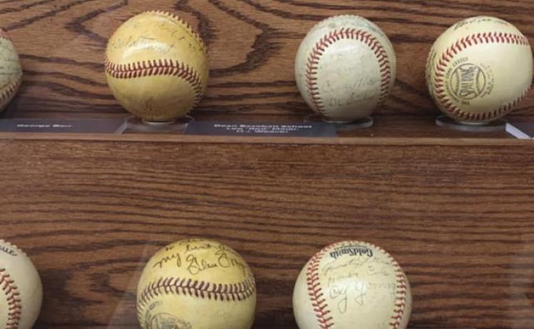 Autographed Baseball's have a case surrounding them for preservation
