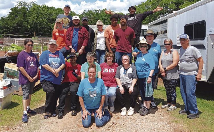 On May 13th GJCC BCL and Six Student Leaders assisted HCPC and several Community Volunteers prepare for their Yard Sale Event for this week. Submitted photo