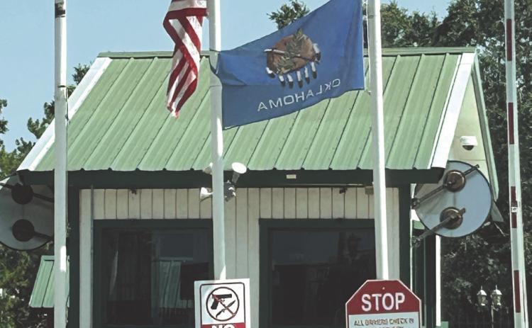 Job Corps Guard Station in Guthrie.