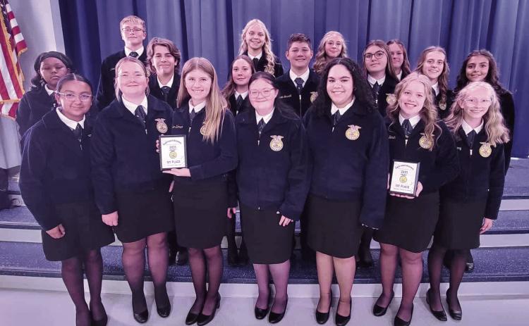 Members of Guthrie FFA attend regional leadership contest. Submitted photo