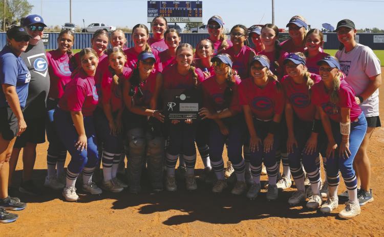 The Guthrie Lady Jays softball team is headed back to the Class 5A State Tournament for the sixth consecutive season after finishing the regular season 23-10 and capturing the district title with a perfect 10-0 record. The Lady Jays will compete for a state championship Oct. 15-17 at Fire-Lake Ball Park in Shawnee. Photo courtesy of Guthrie Lady Jays Softball Booster.
