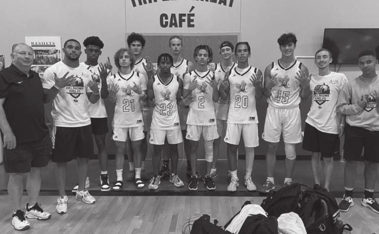 From left: Coach Larry Jenkins, Head Coach Vaughn Raney, Domonic Turner, Cushing, Jonah Jenkins, Cashion, Zach Hidalgo, Hooker, Austin Osby, Edmond, Mickey Hunnicutt, Springer, T J Kelly, Guthrie, Logan Williams, Edmond, Vance Raney, Cashion, Anthony Cox, Yukon, Coach Luke Jenkins, assistant Coach Vincent Raney. (Not Shown, Chris Bowling, Tuttle)