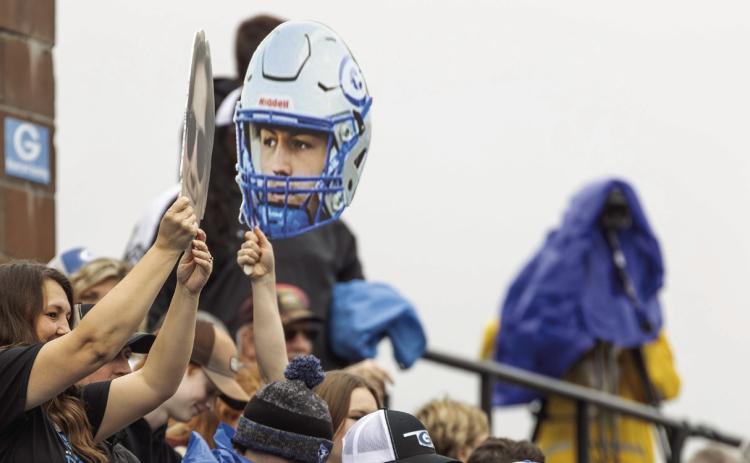 Guthrie fans cheer on Bluejays at Jelsma Stadium. Photo by Brent Fuchs