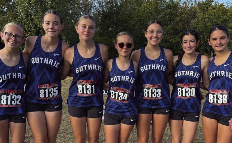 Guthrie’s cross country team earned a seventh-place finish at the Class 5A state meet, marking another solid performance for the Bluejays.