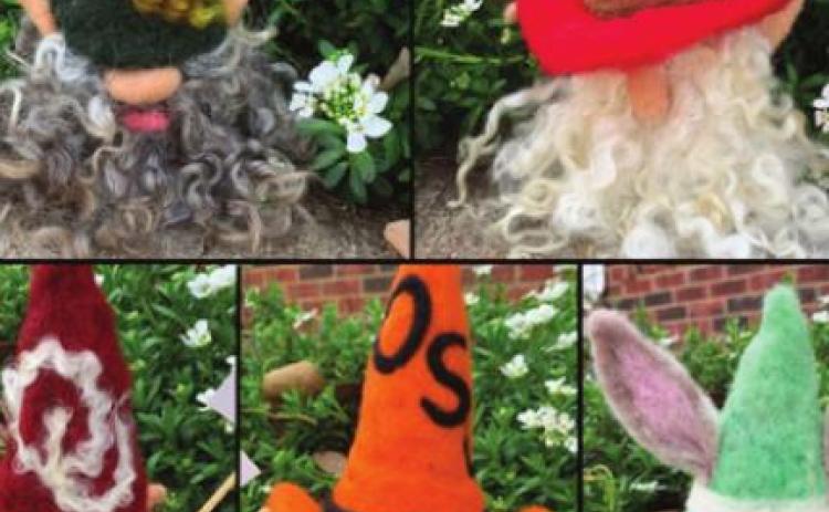 Needle Felted Gnomes created for a previous Guthrie Maker Days. (Image found on Facebook)