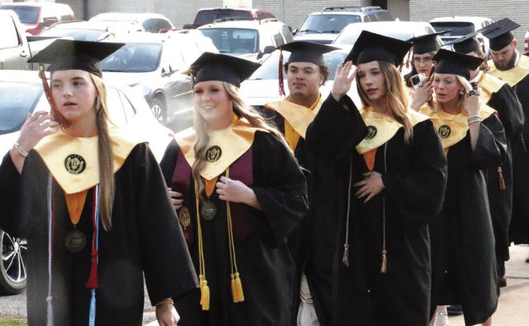 Crescent celebrated the graduation of their senior class on May 25. Of their 39 graduates, six were awarded valedictorian honors and three more were recognized as salutatorians. Photo by Mark Radford
