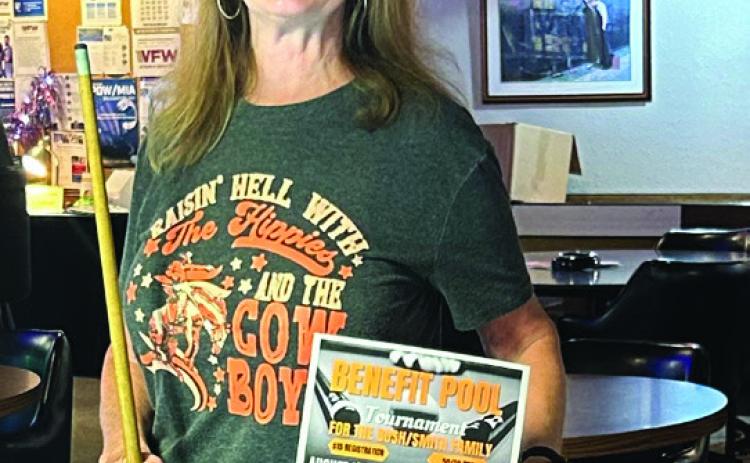 Story and photo by Shelley Malicote Stutchman. Pictured above is Barb Coughran, VFW Charity Volunteer.