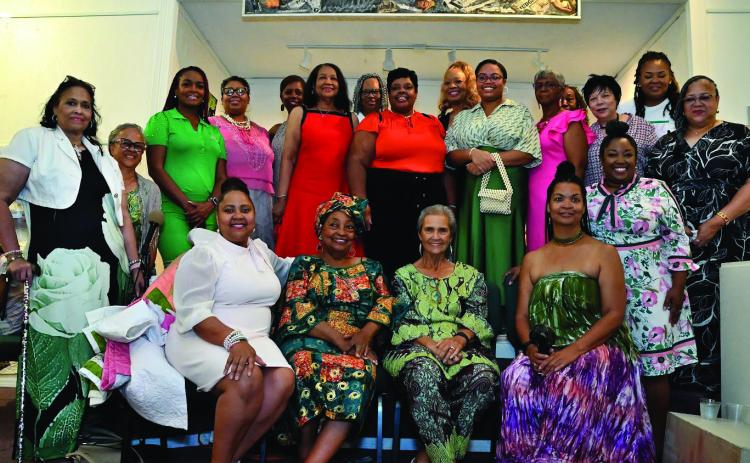 Dr. Jo Ann Clark sits among her Alpha Kappa Alpha sorority sisters.