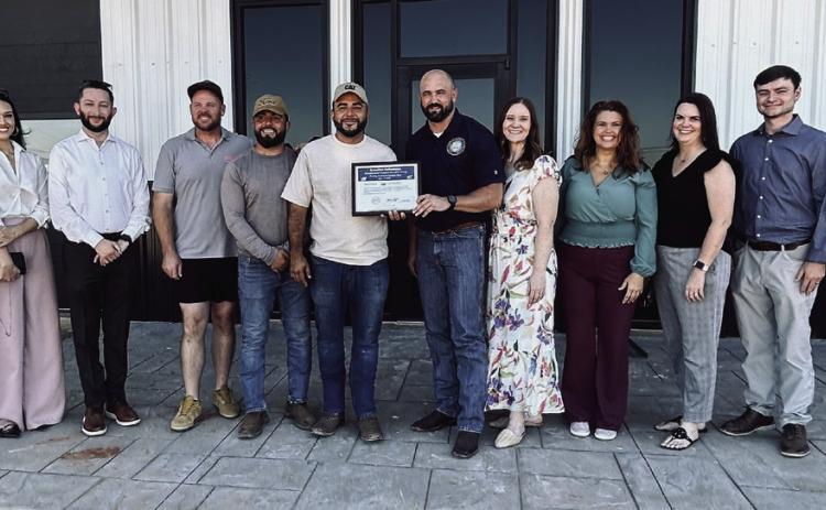 Shawnda Rooney, Eddie Faulkner, Aaron Huskey, Alex Sanchez, Hugo Sanchez, Zach Swartz, Callie Burton Kellian Schneider, Amy Cowley, and Peyton Burns. Photo by Shelley Malicote Stutchman