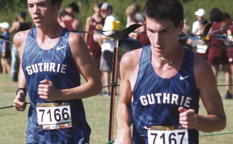 Eli Fortney and Mason Mayer on way to Top Ten finishes at Edmond Santa Fe on Sept. 23.