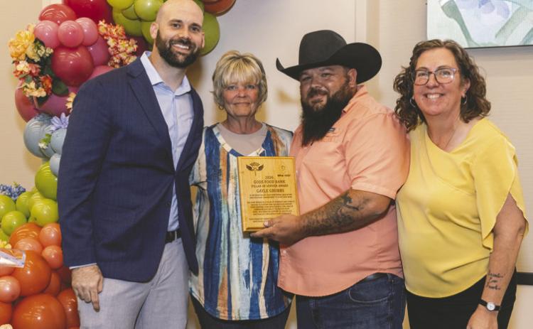 Gayle Grubbs was awarded the Pillar of Service Award for years of dependable leadership and unwavering community involvement. Photo by Snappy Goode of Snap Media
