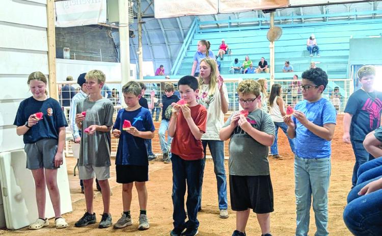 Watermelon seed spitting contest. Submitted photo.
