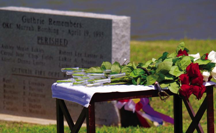 Memorial at Mineral Wells Park: Photo courtesy of City of Guthrie